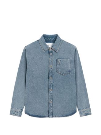 Ami Blue Relaxed Denim Shirt