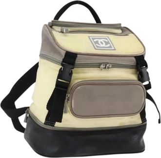 Chanel Pre-owned Backpacks, female, Multicolor, Size: ONE SIZE Pre-owned Vintage Nylon Backpack