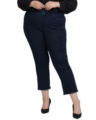 NYDJ Nydj Plus Marilyn Midnight Falls Ankle Crop Jean