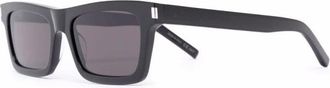 Saint Laurent Betty Zonnebril - Dames - Zonnebrillen - Zwart - 54 MM - Nylon - Accessoires