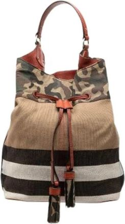 Burberry Pre-owned Susanna Bucket Bag - Dames - Vintage Tas - Veelkleurig - ONE Size - Leer - Vintage