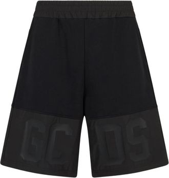 GCDS Band Logo Sweatshorts - Heren - Korte Broeken - Zwart - XS - Katoen - Korte Broeken