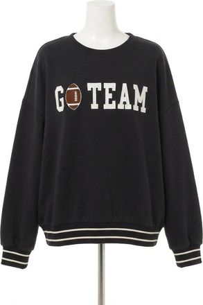 Z Supply Go Team Sweatshirt In Black Sands
