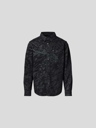 Iro Hemdjacke aus reiner Baumwolle in Black, Gr&ouml;&szlig;e S