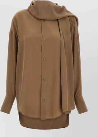 Darkpark georgia shirt long sleeves scarf detail