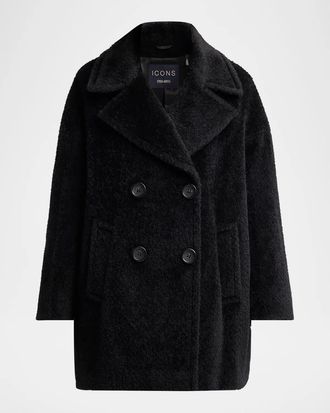 Cinzia Rocca Icons Wool & Alpaca-Blend Peacoat