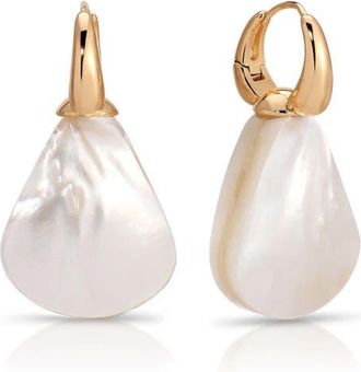 Ettika Sun Kissed Mother-of-Pearl Earrings in Gold at Nordstrom