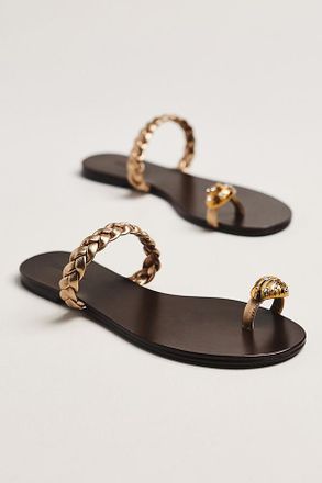 Lola Cruz Mona Toe-Ring Sandals