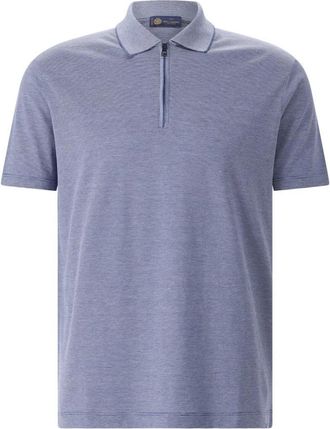 Paul & Shark Zijden en Katoen Polo met Rits - Heren - Polos - Blauw - 3XL - Katoen - Tops