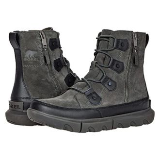 Sorel Mens Sorel Explorer 2004651-010 Boot Black Dual Zip Waterproof Ankle RHS7352
