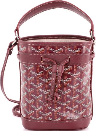 Goyard Petit Flot Bucket Bag Coated Canvas Mini