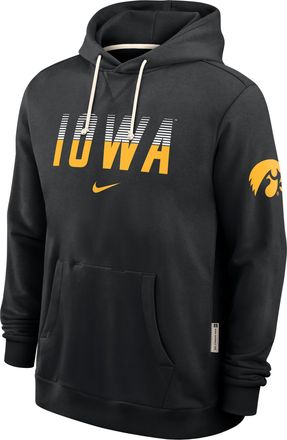 Nike Iowa Sideline Standard Issue Nike Mens Dri-FIT College Pullover Hoodie in Black | 03AZ00AIA-8DF