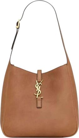 Saint Laurent Brown Le 5 A 7 Small Shoulder Bag