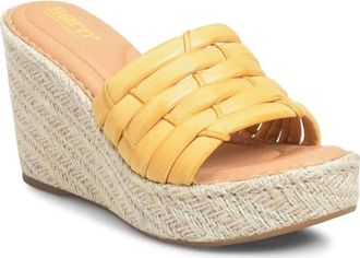 Born Womens Aneesa Sandal In Yellow