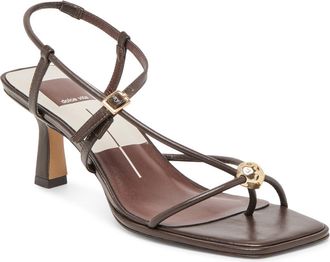 Dolce Vita Mylee Heels Sandal in Dark Brown Leather at Nordstrom, Size 8.5