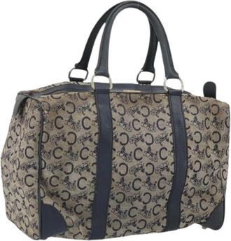Celine Pre-owned Canvas Handtas - Dames - Vintage Handtas - Blauw - ONE Size - Vintage