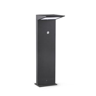Faro Barcelona Baliza aluminio gris oscuro 14x16.5x51 cm