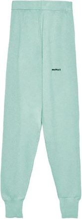 Hinnominate Sweatpants, female, Green, M, Wool Blend Trousers