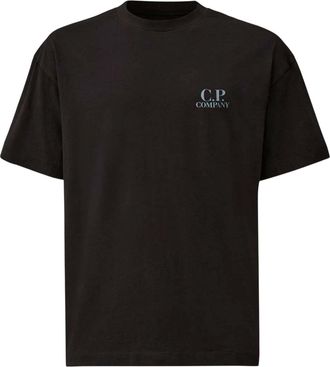 C.P. Company Black Logo Crew Neck T-Shirt