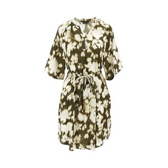 Emporio Armani Printed viscose mini dress Woman L-XL