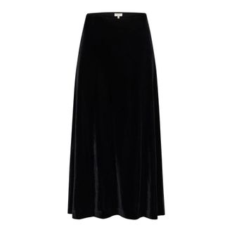 Part Two Dark Navy Elastic Waist Skirt - female - Part Two - Midi Skirts - Blue - XL - Skirts