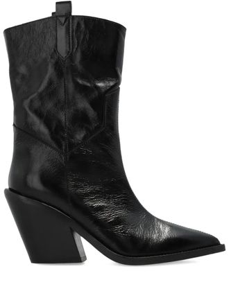 Iro Mazola cowboy boots - women - Calf Leather/Calf Leather/Calf Leather - 36 - Black