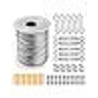 OEM Kit De Cable De Suspensi&oacute;n De Acero Inoxidable De 2 Mm Con 55 Accesorios, Tensor Y Tornillos, Adecuado Para Iluminaci&oacute;n Exterior, Cuerda