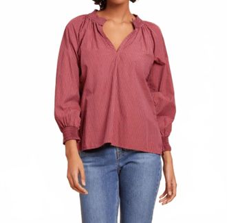 Nation Ltd Estelle Peasant Blouse In Burlesque