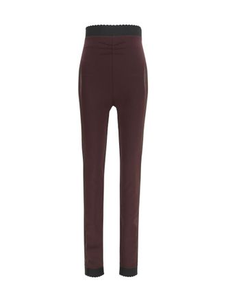 The Attico Purple Skinny Elasticated Pants