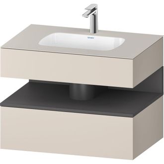 Duravit Qatego Lavabo Encastrado Con Base De Lavabo Consola, - Duravit