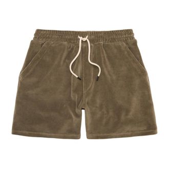 OAS Casual Shorts, male, Brown, Size: XL Morel Velour Shorts