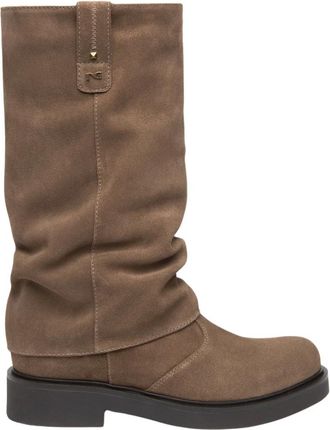 Nero Giardini Stivale alto in camoscio - - Shoes - Donna - Marrone - 35 EU