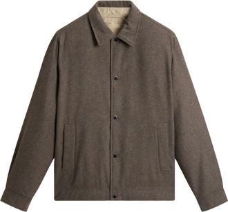 Woolrich Jassen, Heren, Beige, M, Wol, Keating Wool Blend Shirt Jacket