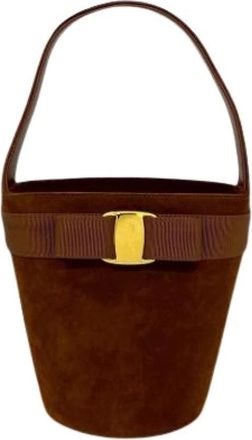 Ferragamo Bolso Pre-owned de Cubo - Pre-owned - Mujer - Marr&oacute;n - ONE SIZE
