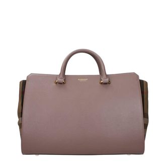 Burberry Gray Leather Handbag Bag