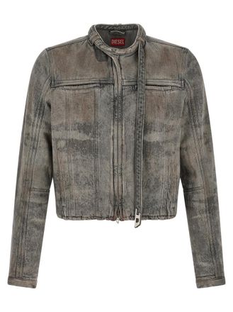 Diesel Grey Band Collar Jacket