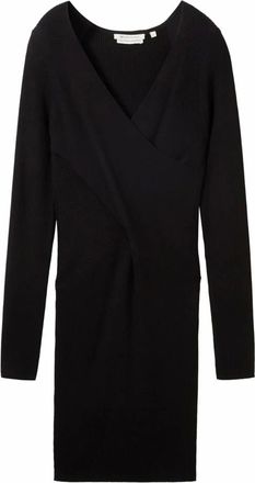Tom Tailor Gebreide jurk - Dames - Jurken - Zwart - Maat: S