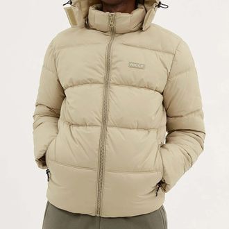 Nicce London Expo Mens Corn Padded Jacket - Beige - Size X-Small