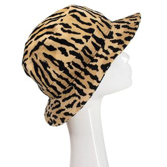 Guilty Parties Velvet Tiger Print Bucket Hat Size M