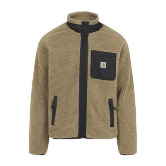Carhartt Work in Progress Zwarte Teddy Jas Aw 25 - Heren - Vesten met rits - Bruin - L - Hoodies & sweatvesten