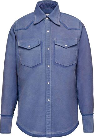 Maison Margiela cotton long-sleeve shirt - men - Cotton - 39 - Blue