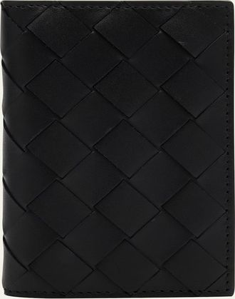 Bottega Veneta Mens Portacard Woven Leather Card Case
