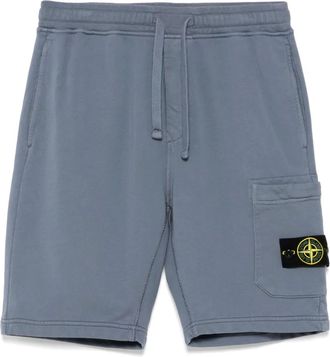 Stone Island Shorts con fantasia tie dye - Blu