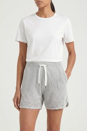 Brunello Cucinelli Light Grey Cotton Shorts, Size X-Large