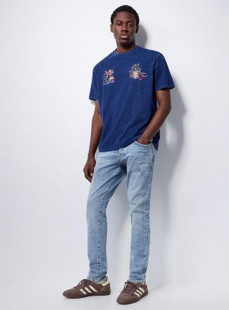 Scotch & Soda Mens Ralston faded-blue jean Slim fit