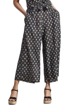 Tribal Flowing Pants In Black/white