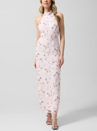 Rotate Womens Floral mesh minidress