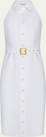 L'agence Lisette Sleeveless Buttoned Shirtdress