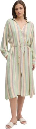 La Petite Francaise Riva Shirt Dress - Dames - Shirt Kleedjes - Veelkleurig - S - Linnen - Kleedjes