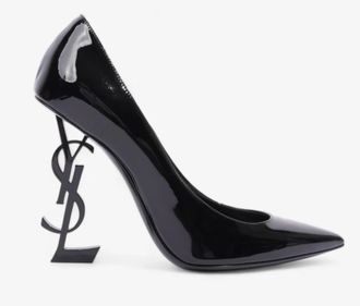 Saint Laurent Black Patent Leather Opyum 110 Pumps Size 39